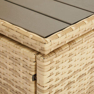 Safavieh VIORA Loveseat - Stylish Outdoor Seating with Plush Cushions and Integrated Storage for Comfort Natural / White PAT7710D