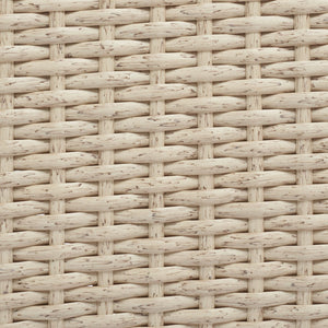 Safavieh LABAN Bistro Set - Elegant PE Rattan Chairs with Glass Table for Stylish Outdoor Dining & Relaxation Beige / White PAT7718B