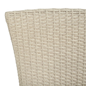 Safavieh EDNA 3-Piece Lounge Set – Elegant Outdoor Seating with Tropical Modern Design for Ultimate Comfort Beige / White PAT7719B