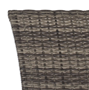 Safavieh EDNA 3-Piece Lounge Set – Elegant Outdoor Seating with Tropical Modern Design for Ultimate Comfort Grey Brown / White PAT7719C