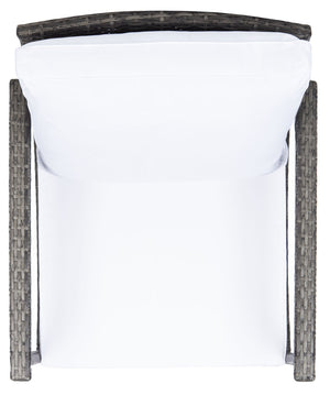 Safavieh DAIRE Rocking Chair - Elegant Outdoor Seating with Plush Cushions for Relaxed Patio Living Grey Brown / White PAT7721C