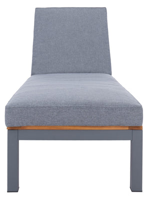 Safavieh JACKMAN Lounge Chair – Stylish Outdoor Seating with Plush Cushions and Easy-Move Wheels for Relaxation Grey / Grey PAT7728A