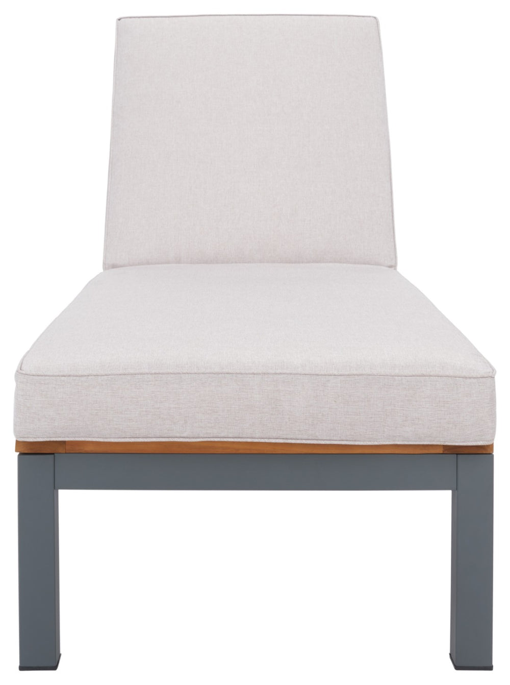 Safavieh JACKMAN Lounge Chair – Stylish Outdoor Seating with Plush Cushions and Easy-Move Wheels for Relaxation Grey / Light Grey PAT7728B