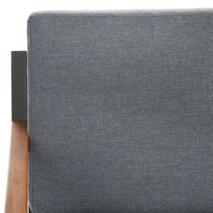 Safavieh RANDOLPH 4-Piece Outdoor Living Set - Modern Sofa, Accent Chairs, and Table for Stylish Comfort Grey / Grey PAT7730A