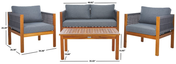 Safavieh Wilson 4 Piece Set Grey / Grey  PAT7731A