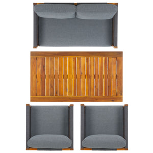 Safavieh Wilson 4 Piece Set Grey / Grey  PAT7731A