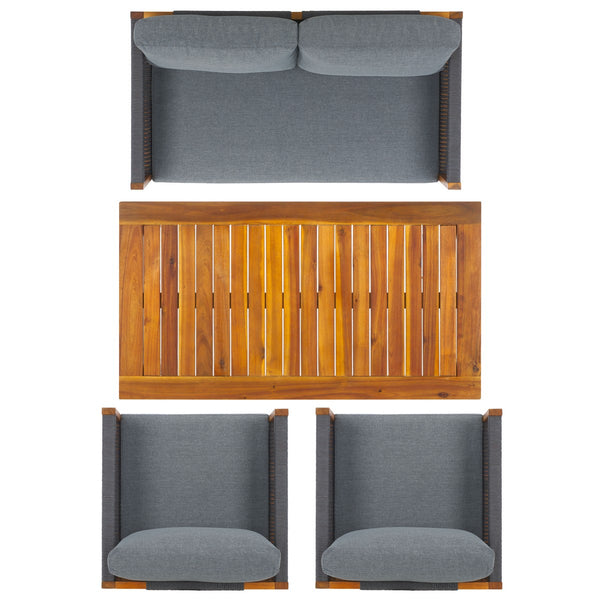 Safavieh Wilson 4 Piece Set Grey / Grey  PAT7731A