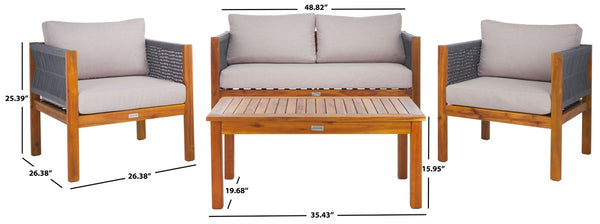 Safavieh Wilson 4 Piece Set Grey / Light Grey  PAT7731B