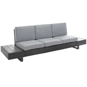 Safavieh Dumont 6 Piece Living Set XII23 Grey / Grey Steel PAT7732A-3BX