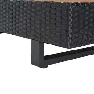 Safavieh Allison Table & 2 Seat 1 Back Cushions XII23 Grey / Light Grey Steel PAT7733B-3BX