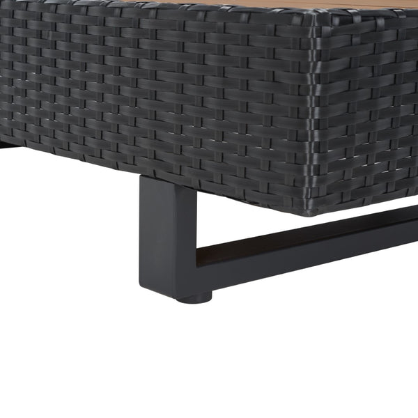 Safavieh Allison Table & 2 Seat 1 Back Cushions XII23 Grey / Light Grey Steel PAT7733B-3BX