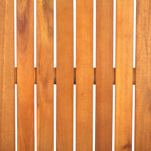 Safavieh VESTA 4-Piece Contemporary Outdoor Living Set with Durable Acacia Wood and Plush Cushions for Comfort Black / Grey PAT7737A