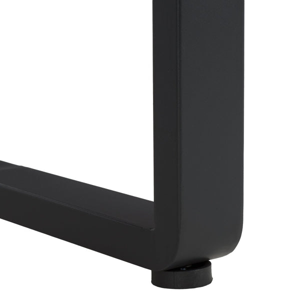 Safavieh VESTA 4-Piece Contemporary Outdoor Living Set with Durable Acacia Wood and Plush Cushions for Comfort Black / Light Grey PAT7737B