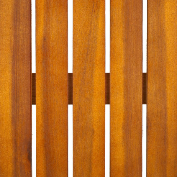 Safavieh VESTA 4-Piece Contemporary Outdoor Living Set with Durable Acacia Wood and Plush Cushions for Comfort Black / Light Grey PAT7737B