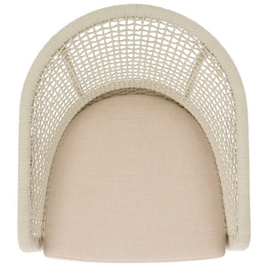 Safavieh Saxon Outdoor Rope Chair Set Of 2 – Stylish Acacia Wood Legs For Modern Patio Comfort And Elegance Light Grey ,Light Grey  Pat7738b-set2