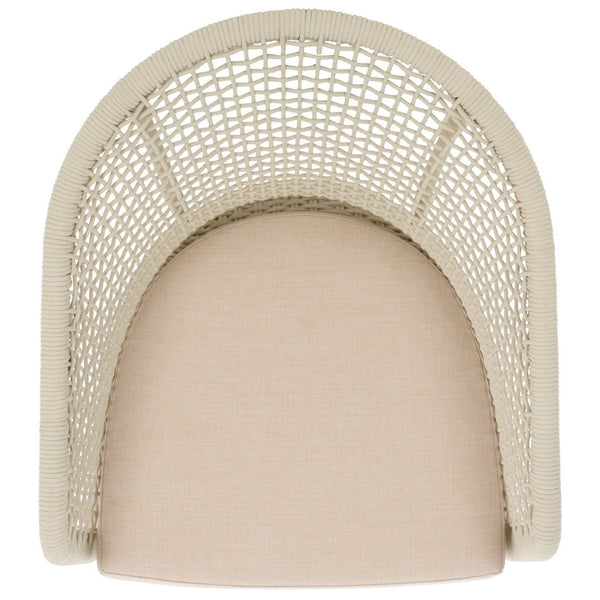 Safavieh Saxon Outdoor Rope Chair Set Of 2 – Stylish Acacia Wood Legs For Modern Patio Comfort And Elegance Light Grey ,Light Grey  Pat7738b-set2