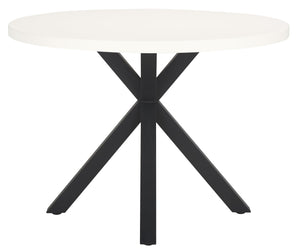 Safavieh Saxon Table - Elegant Light Grey Steel Outdoor Furniture For Stylish Patios & Gardens, Weather-resistant Light Grey  Pat7739b