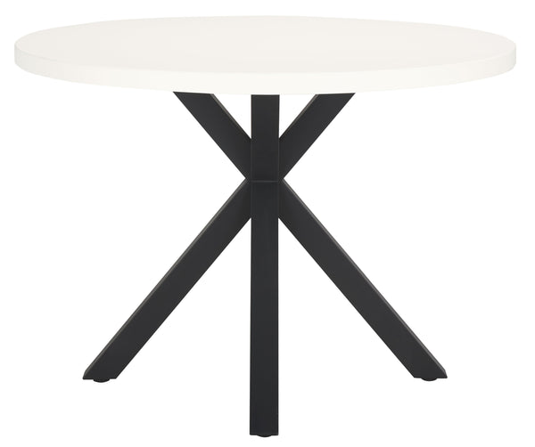 Safavieh Saxon Table - Elegant Light Grey Steel Outdoor Furniture For Stylish Patios & Gardens, Weather-resistant Light Grey  Pat7739b