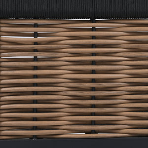 Safavieh Harrison Swivel Chair - Elegant Outdoor Seating With Woven Rattan And Soft Foam Cushions For Comfort Black ,Taupe  Pat7743a