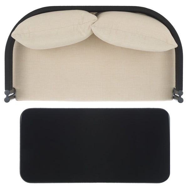 Safavieh Viola Outdoor Bench And Table - Elegant, Comfortable Furniture For Stylish Outdoor Living Spaces Black ,Taupe  Pat7751a