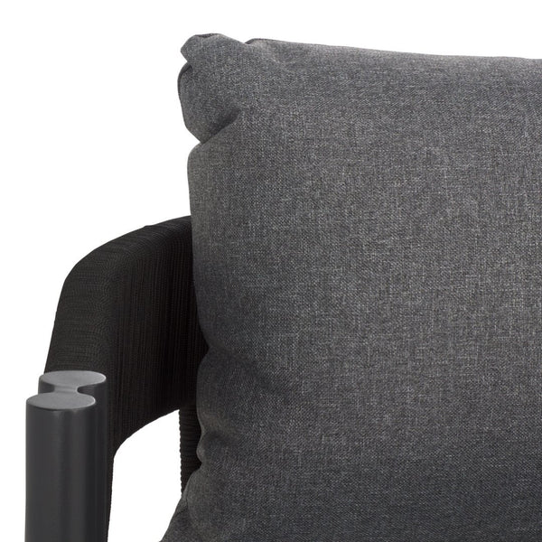 Safavieh Viola 3 Seater Sofa - Luxurious Outdoor Comfort With Stylish Design For Relaxation And Durability Black ,Grey  Pat7752b