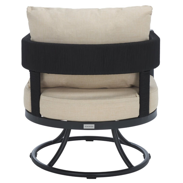 Safavieh Viola Swivel Chair – Elegant Outdoor Furniture For Relaxation, Comfort, And Timeless Style Black ,Taupe  Pat7753a