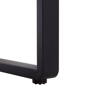 Safavieh Baker 3 Seater Sofa - Chic Black & Taupe Outdoor Elegance With Comfort And Durability For Your Space Black ,Taupe Steel,Acacia,Fabric,Foam Pat7756a