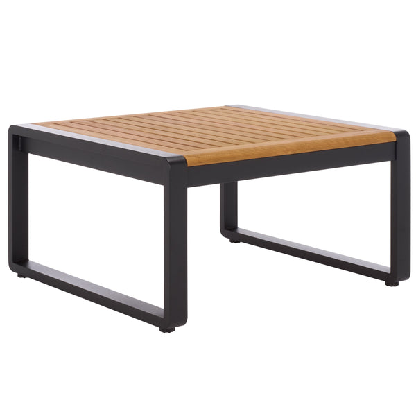 Safavieh Baker Corner Set - Stylish Black & Taupe Outdoor Seating With Durable Steel & Acacia For Relaxation Black ,Taupe  Pat7757a-2bx