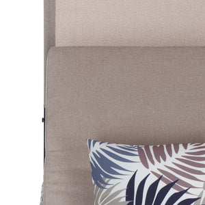 Safavieh Adora Double Daybed - Stylish Grey Brown & Taupe Outdoor Furniture For Ultimate Comfort & Relaxation Grey Brown ,Taupe Pe Rattan,Steel,Acacia,Fabric,Foam Pat7758a