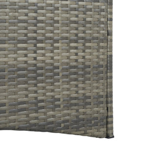 Safavieh Adora Double Daybed - Stylish Grey Brown & Taupe Outdoor Furniture For Ultimate Comfort & Relaxation Grey Brown ,Taupe Pe Rattan,Steel,Acacia,Fabric,Foam Pat7758a