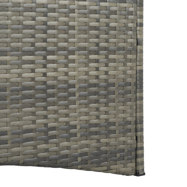 Safavieh Adora Double Daybed - Stylish Grey Brown & Taupe Outdoor Furniture For Ultimate Comfort & Relaxation Grey Brown ,Taupe Pe Rattan,Steel,Acacia,Fabric,Foam Pat7758a