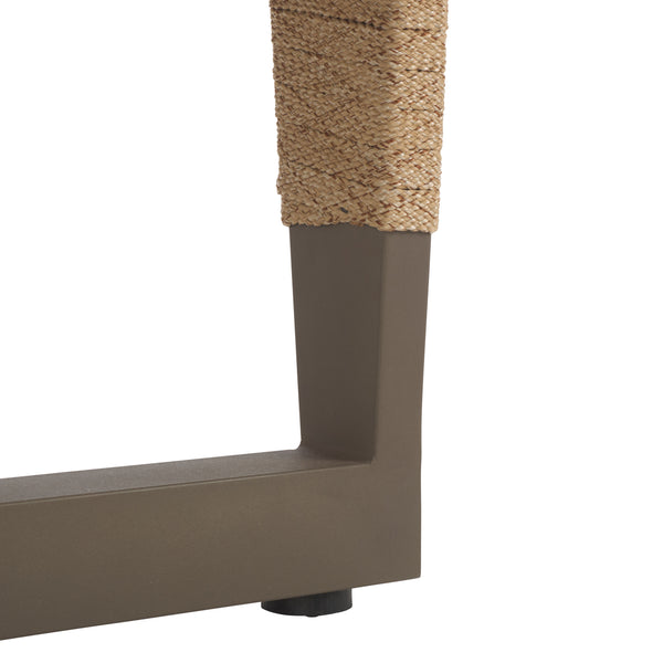 Safavieh Arthur Lounge Chair - Elegant Grey & Heather Tan Outdoor Seating For Relaxation & Style Grey ,Heather Tan Steel,Rope Pat7760a