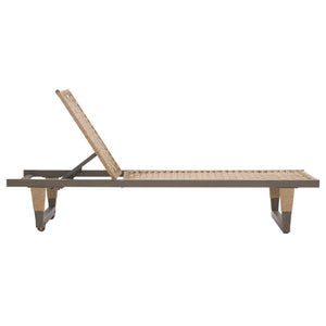 Safavieh Arthur Lounge Chair - Elegant Grey & Heather Tan Outdoor Seating For Relaxation & Style Grey ,Heather Tan Steel,Rope Pat7760a