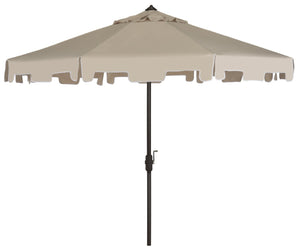 Safavieh ZIMMERMAN 9 FT Market Umbrella - Elegant Outdoor Shade with Stylish Canopy & Durable Frame Beige PAT8000C