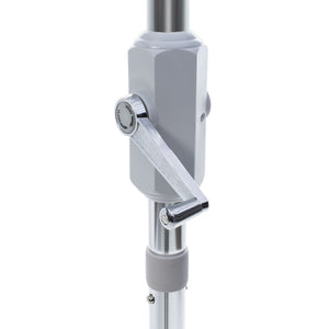 Safavieh ZIMMERMAN 9 FT Market Umbrella - Stylish Black & White with Chrome Pole for Outdoor Elegance PAT8000M