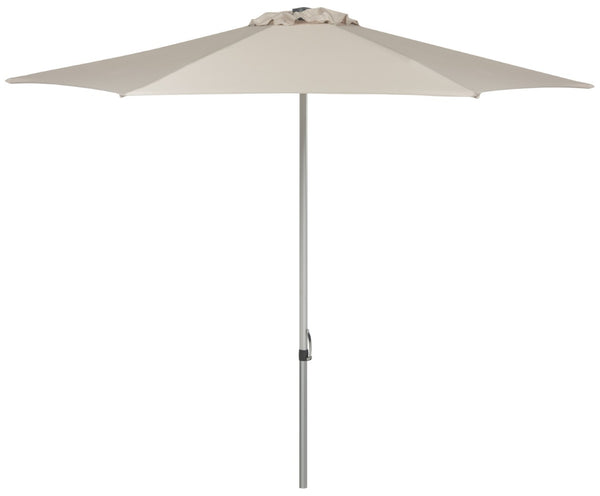 Safavieh HURST 9 FT Push Up Umbrella – Elegant Canopy for Stylish Shade in Patios, Pools, and Outdoor Areas Beige PAT8002A