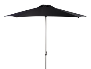 Safavieh HURST 9 FT Push Up Umbrella – Elegant Canopy for Stylish Shade in Patios, Pools, and Outdoor Areas Black PAT8002D