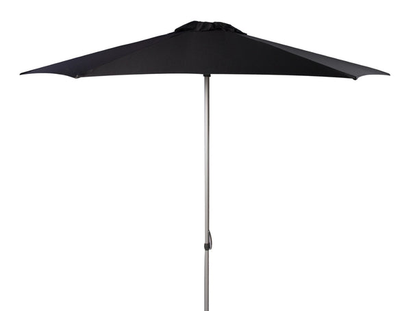 Safavieh HURST 9 FT Push Up Umbrella – Elegant Canopy for Stylish Shade in Patios, Pools, and Outdoor Areas Black PAT8002D