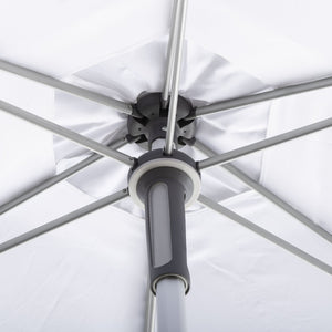 Safavieh HURST 9 FT Push Up Umbrella – Elegant Canopy for Stylish Shade in Patios, Pools, and Outdoor Areas White PAT8002F
