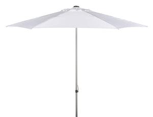 Safavieh HURST 9 FT Push Up Umbrella – Elegant Canopy for Stylish Shade in Patios, Pools, and Outdoor Areas White PAT8002F