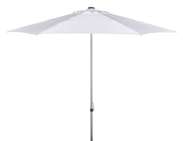 Safavieh HURST 9 FT Push Up Umbrella – Elegant Canopy for Stylish Shade in Patios, Pools, and Outdoor Areas White PAT8002F