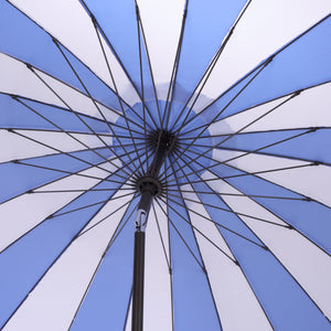 Buti 9 Ft Crank Umbrella With Durable Weather-Resistant Canopy And Sturdy Brown Metal Pole For Patio Shade