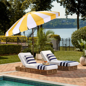 Buti 9 Ft Crank Umbrella With Durable Weather-Resistant Canopy And Sturdy Brown Metal Pole For Patio Shade