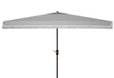 Milan Fringe 6.5 X 10 Ft Rect Crank Umbrella