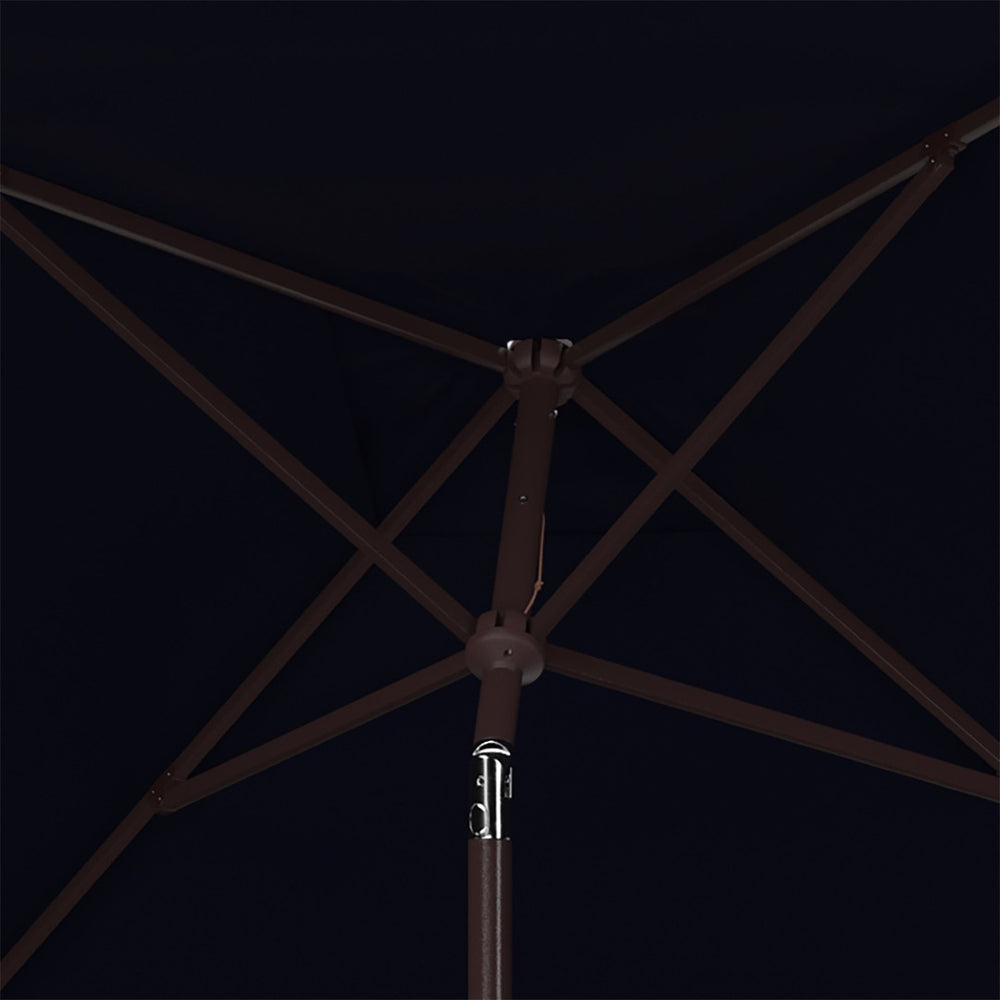 Safavieh WESLER 7.5ft Square Auto Tilt Market Umbrella for Modern Outdoor Spaces with Reliable Shade Protection Navy PAT8401C