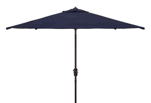 Safavieh Zimmerman 7.5 Ft Square Market Umbrella Navy Aluminum PAT8401C