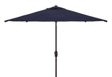 Safavieh Zimmerman 7.5 Ft Square Market Umbrella Navy Aluminum PAT8401C