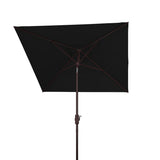 Safavieh Zimmerman 7.5 Ft Square Market Umbrella Black Aluminum PAT8401D