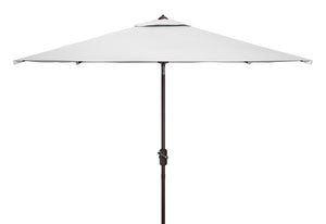 Safavieh Zimmerman 7.5 Ft Square Market Umbrella White Aluminum PAT8401F