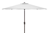 Safavieh Zimmerman 7.5 Ft Square Market Umbrella White Aluminum PAT8401F